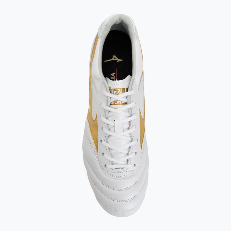 Futbolo bateliai Mizuno Morelia II Japan FG white/football gold/galaxy silver 5