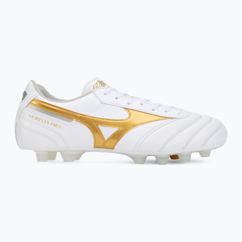 Futbolo bateliai Mizuno Morelia II Pro FG white/football gold/galaxy silver 2