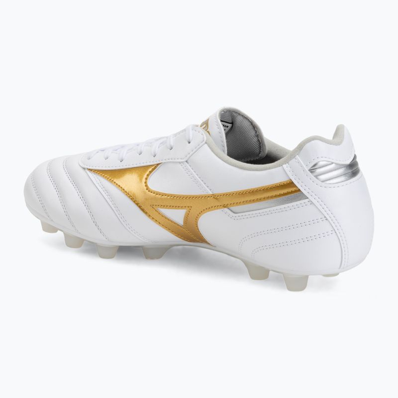 Futbolo bateliai Mizuno Morelia II Pro FG white/football gold/galaxy silver 3