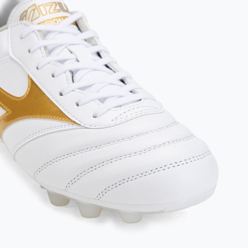 Futbolo bateliai Mizuno Morelia II Pro FG white/football gold/galaxy silver 7
