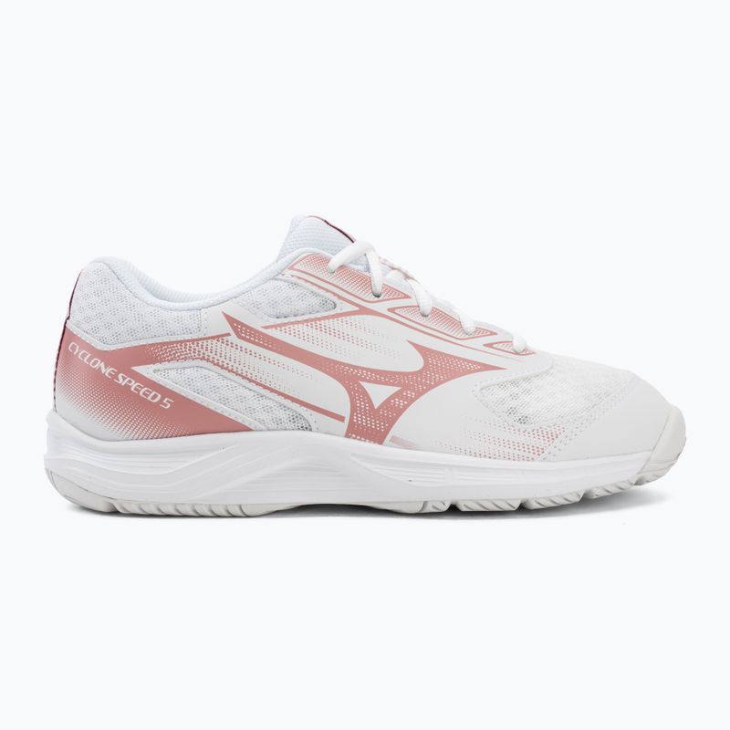 Moteriški tinklinio bateliai Mizuno Cyclone Speed 5 white/rose elegance/lava falls 2