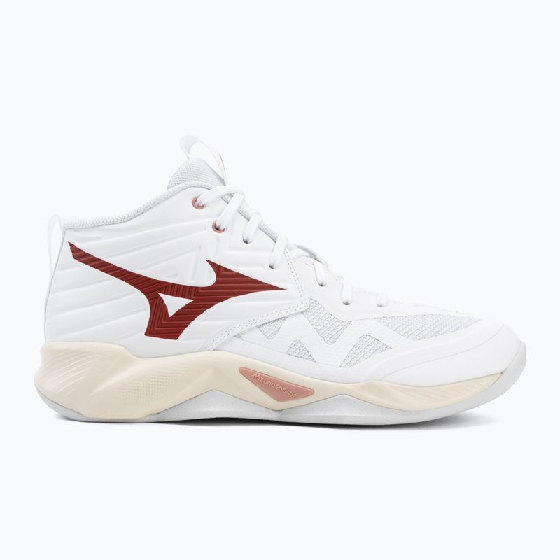 Moteriški tinklinio bateliai Mizuno Wave Momentum Pro Mid white/rose elegance/lava falls 2