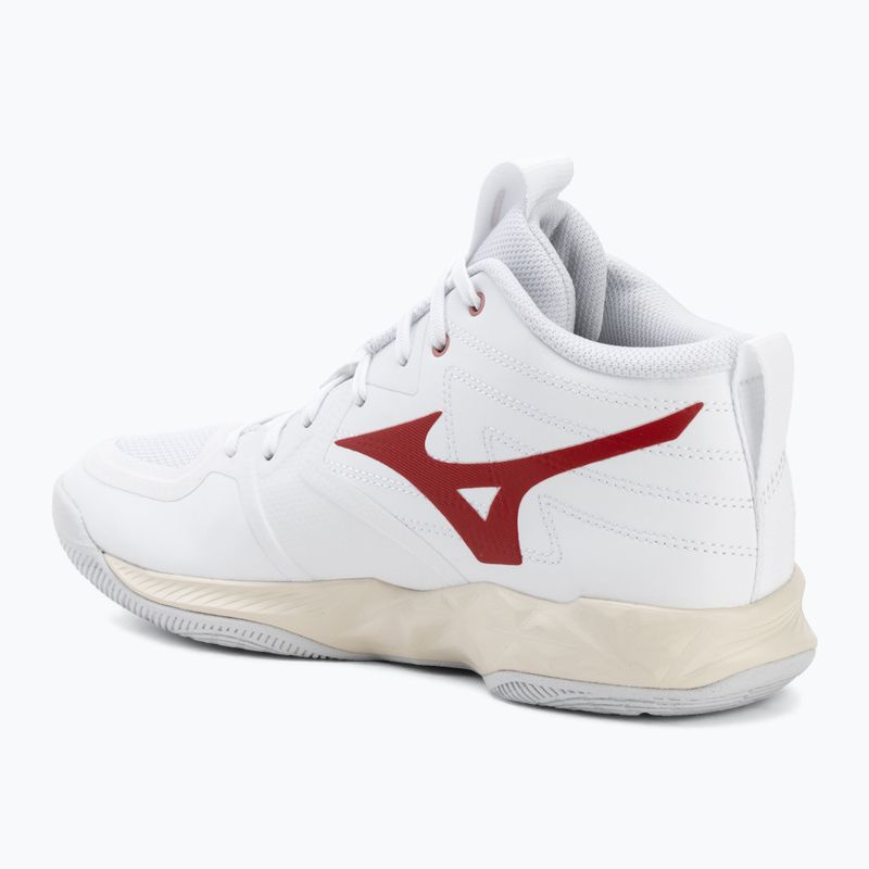 Moteriški tinklinio bateliai Mizuno Wave Momentum Pro Mid white/rose elegance/lava falls 3
