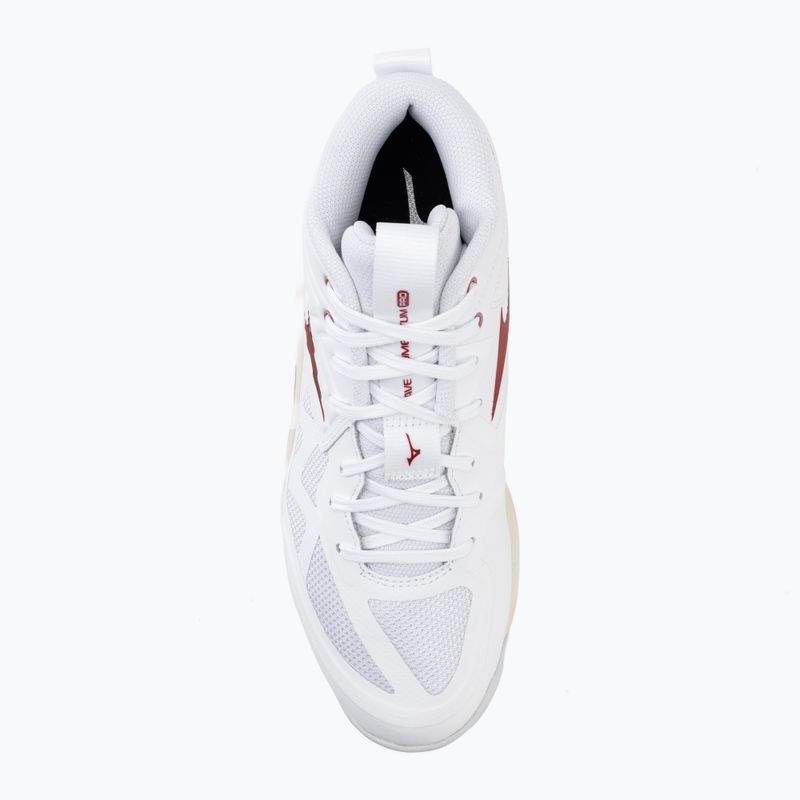Moteriški tinklinio bateliai Mizuno Wave Momentum Pro Mid white/rose elegance/lava falls 5