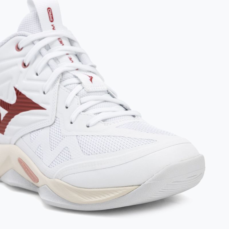 Moteriški tinklinio bateliai Mizuno Wave Momentum Pro Mid white/rose elegance/lava falls 7