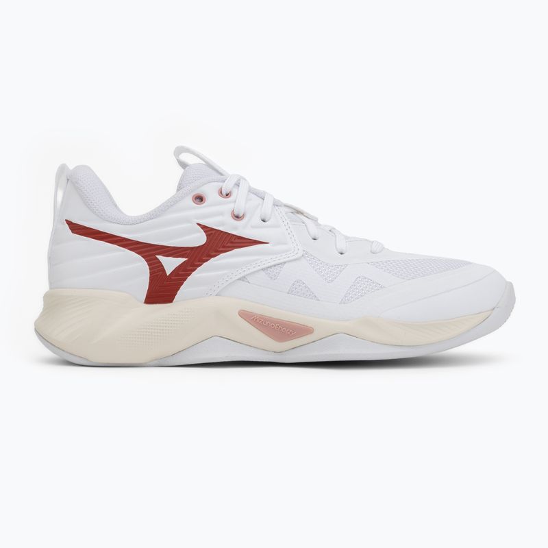 Moteriški tinklinio bateliai Mizuno Wave Momentum Pro white/rose elegance/lava falls 2
