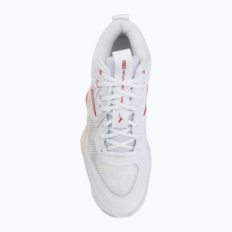 Moteriški tinklinio bateliai Mizuno Wave Momentum Elite Mid white/rose elegance/lava falls 5
