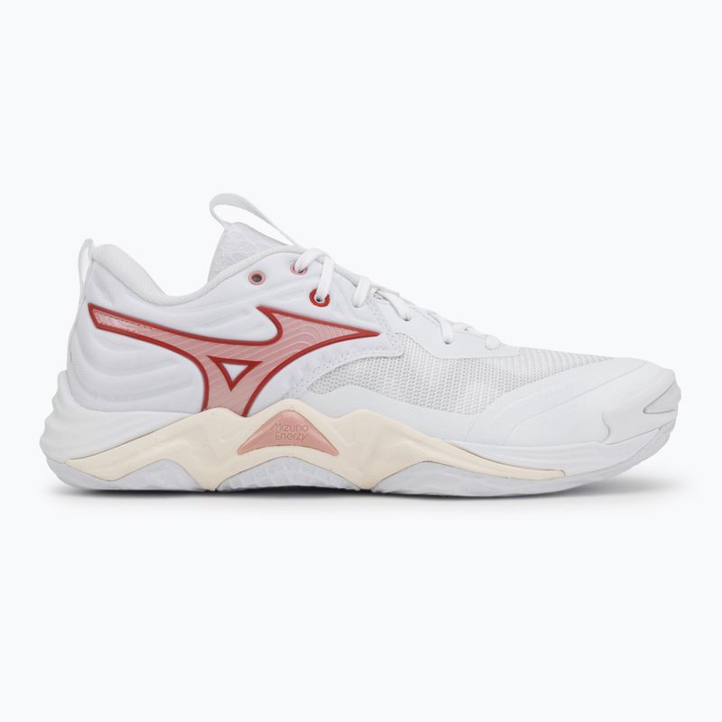 Moteriški tinklinio bateliai Mizuno Wave Momentum Elite white/rose elegance/lava falls 2