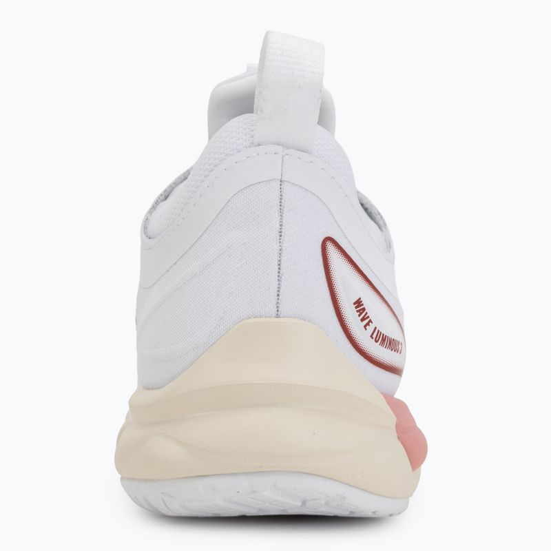 Tinklinio bateliai Mizuno Wave Luminous 3 white/rose elegance/lava falls 6