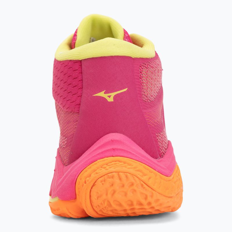 Tinklinio bateliai Mizuno Wave Lightning Elite Mid pink tetra/fortune yellow/light 6