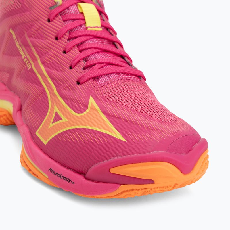 Tinklinio bateliai Mizuno Wave Lightning Elite Mid pink tetra/fortune yellow/light 7