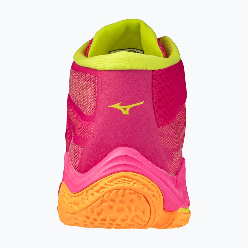 Tinklinio bateliai Mizuno Wave Lightning Elite Mid pink tetra/fortune yellow/light 3