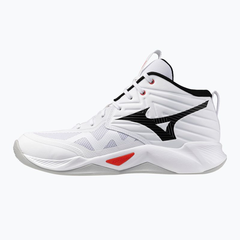 Tinklinio bateliai Mizuno Wave Momentum Pro Mid white/black/fiery red 8