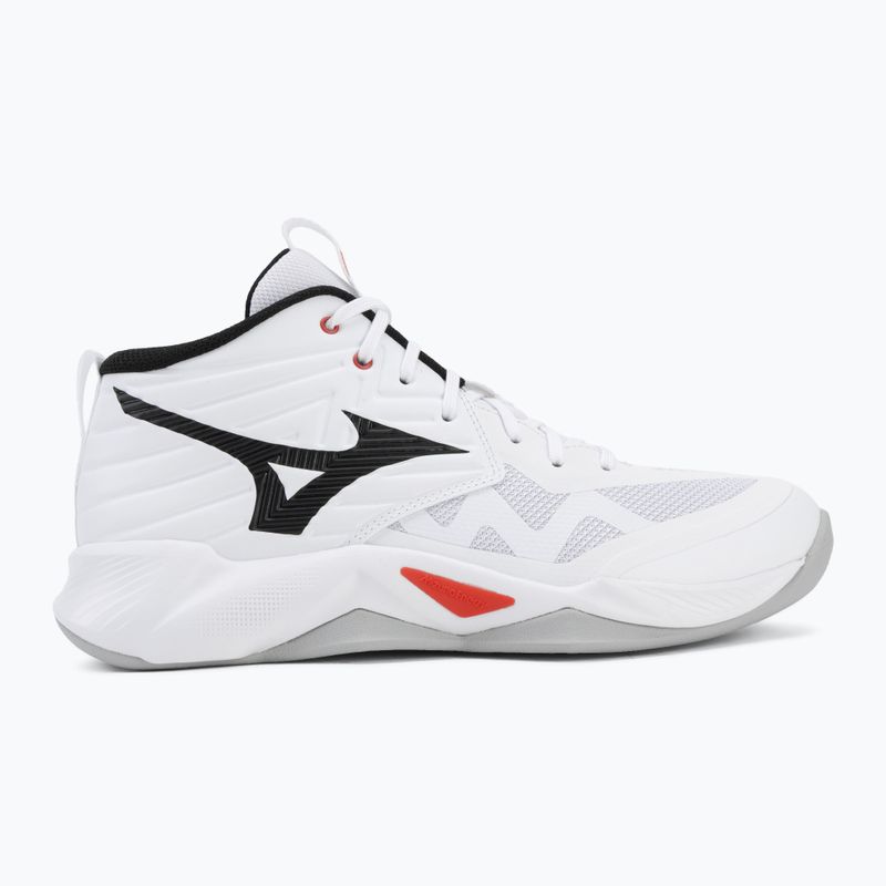 Tinklinio bateliai Mizuno Wave Momentum Pro Mid white/black/fiery red 2
