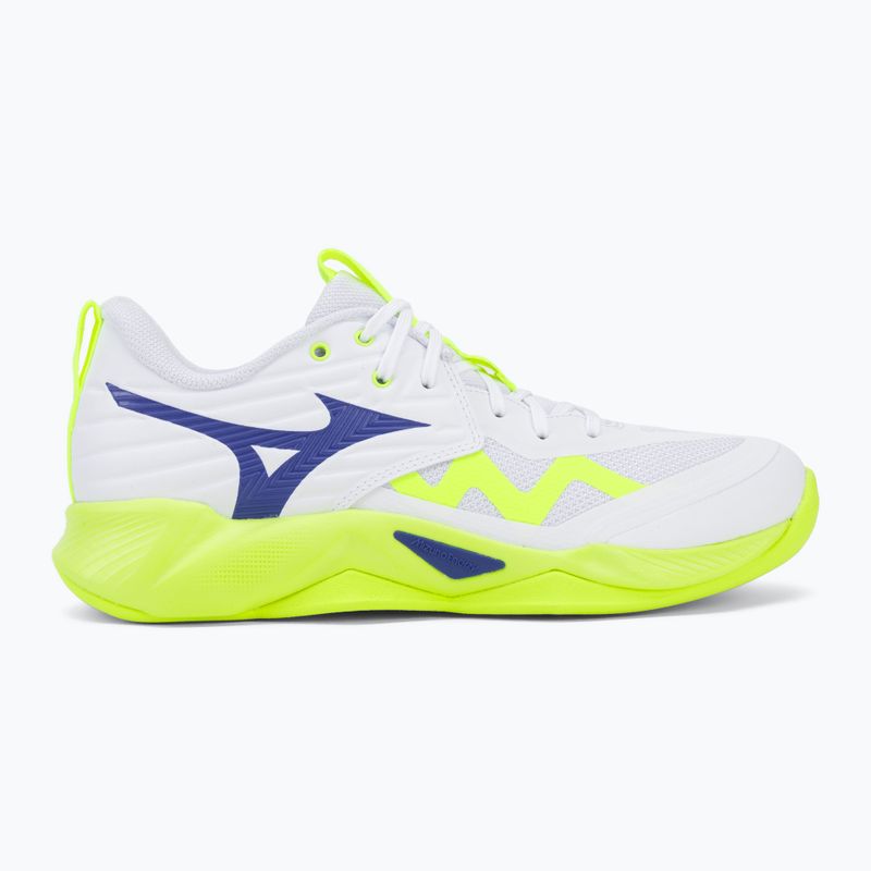 Tinklinio bateliai Mizuno Wave Momentum Pro white/lightning yellow/dazzling blue 2