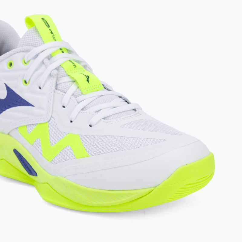 Tinklinio bateliai Mizuno Wave Momentum Pro white/lightning yellow/dazzling blue 7