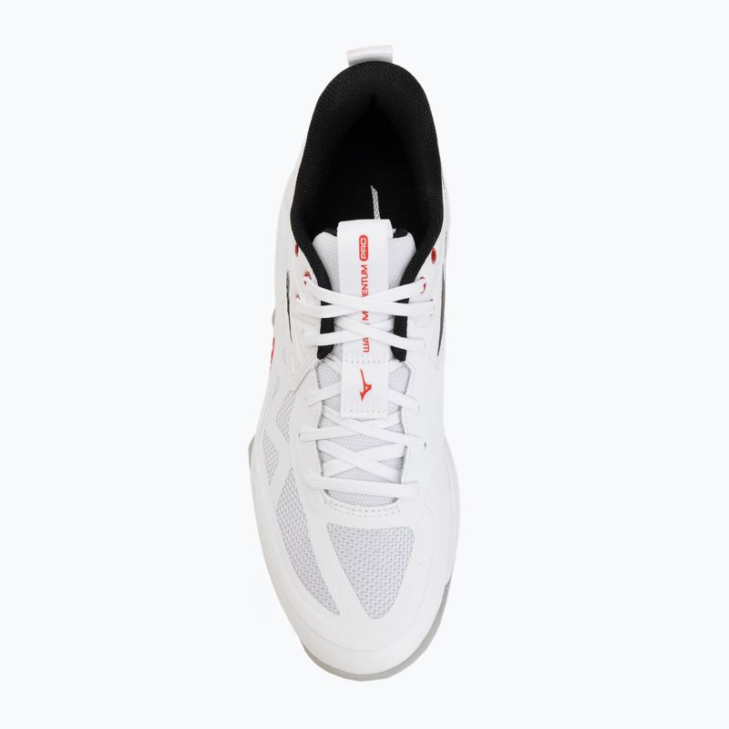 Tinklinio bateliai Mizuno Wave Momentum Pro white/black/fiery red 5