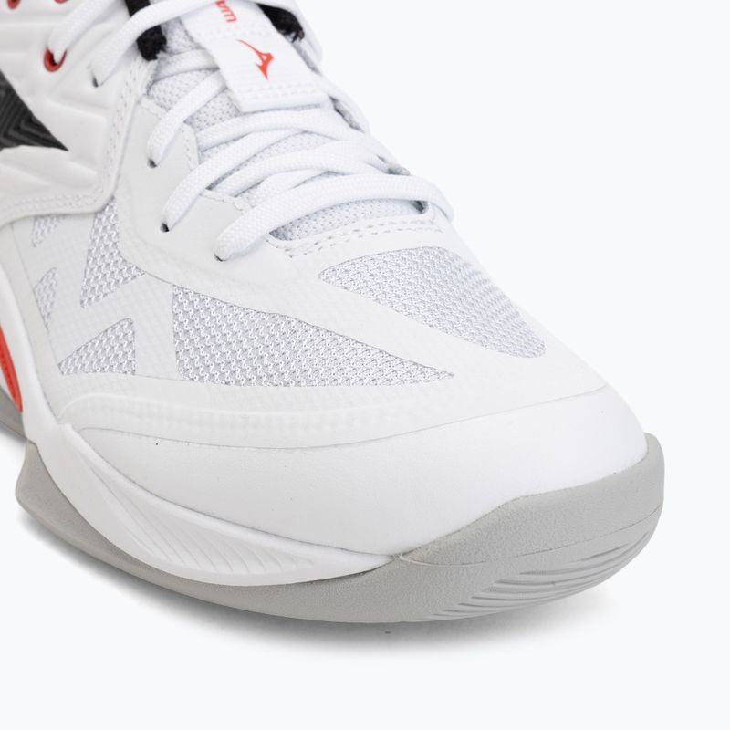 Tinklinio bateliai Mizuno Wave Momentum Pro white/black/fiery red 7