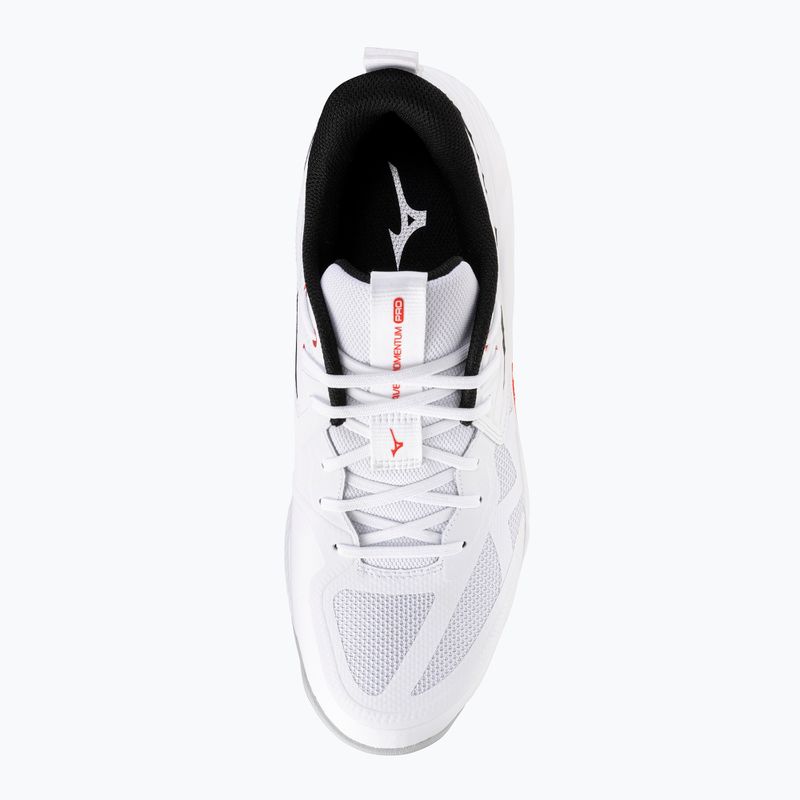 Tinklinio bateliai Mizuno Wave Momentum Pro white/black/fiery red 5