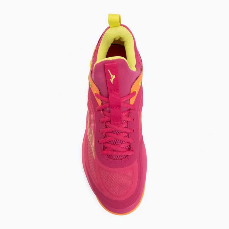 Tinklinio bateliai Mizuno Wave Luminous 3 mugen pink tetra/fortune yellow/ligh 5