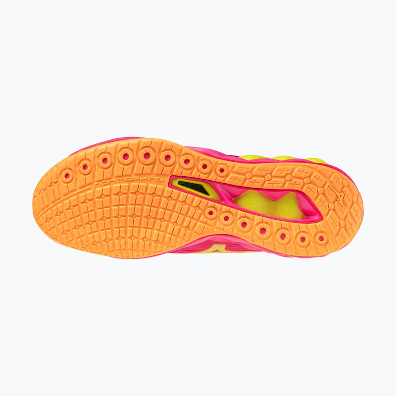 Tinklinio bateliai Mizuno Wave Luminous 3 mugen pink tetra/fortune yellow/ligh 4