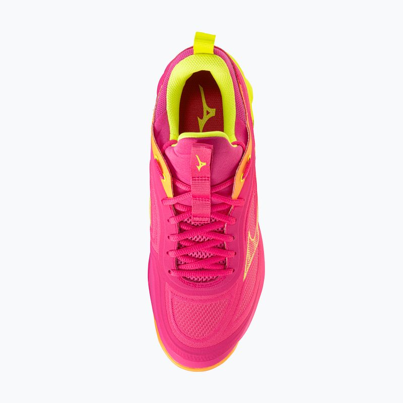 Tinklinio bateliai Mizuno Wave Luminous 3 mugen pink tetra/fortune yellow/ligh 5