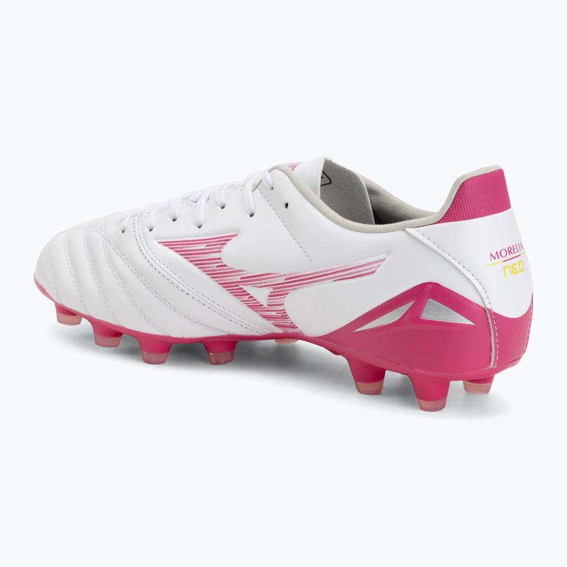 Futbolo bateliai Mizuno Morelia Neo IV Pro FG white/fuchsia purple/fuchsia purple 3