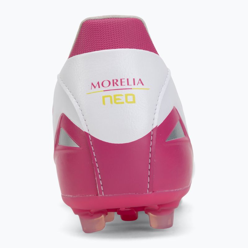 Futbolo bateliai Mizuno Morelia Neo IV Pro AG white/fuchsia purple/fuchsia purple 6