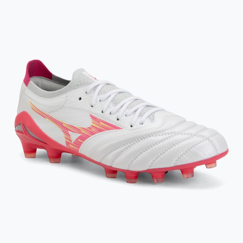 Futbolo bateliai Mizuno Morelia Neo IV Beta Elite FG white/pink tetra/fuchsia purple