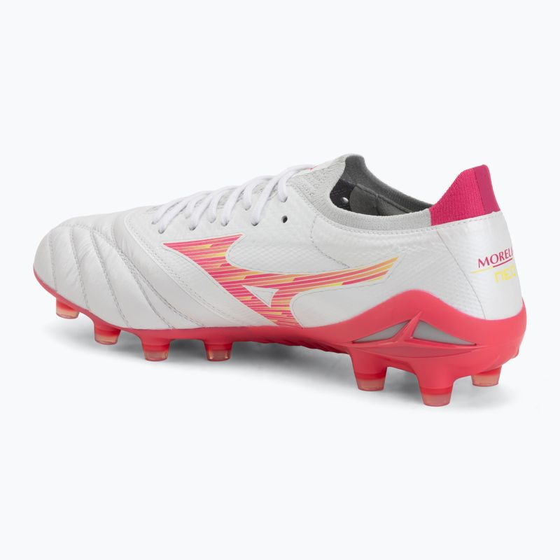Futbolo bateliai Mizuno Morelia Neo IV Beta Elite FG white/pink tetra/fuchsia purple 3