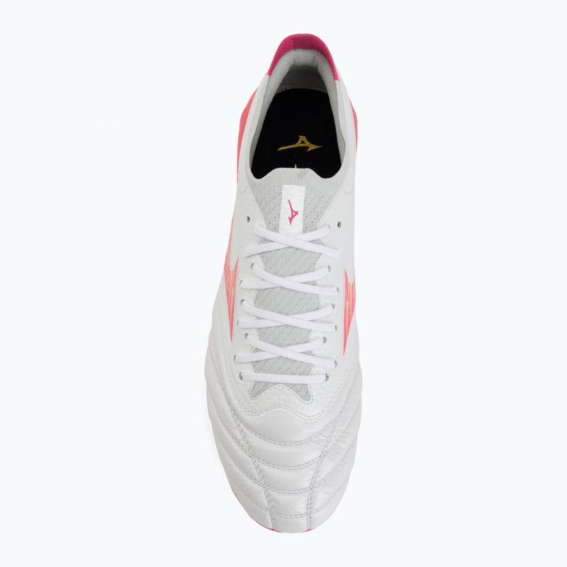 Futbolo bateliai Mizuno Morelia Neo IV Beta Elite FG white/pink tetra/fuchsia purple 5