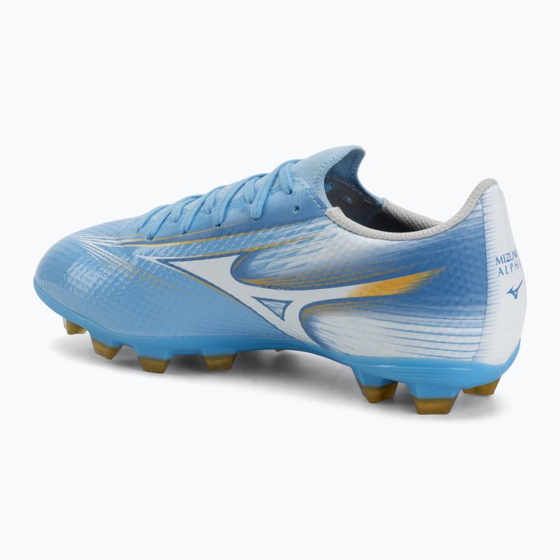 Vaikiški futbolo batai Mizuno Alfa III Select Jr FG sky blue/white 3
