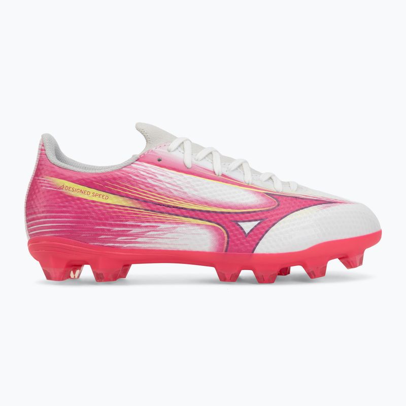 Vaikiški futbolo batai Mizuno Alfa III Select Jr FG white/fuchsia purple 2