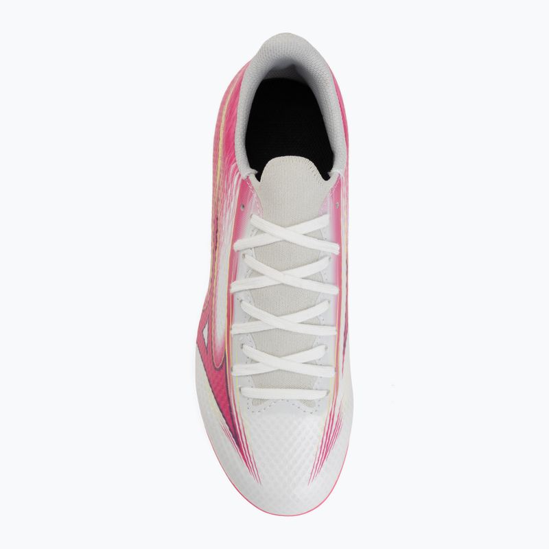 Vaikiški futbolo batai Mizuno Alfa III Select Jr FG white/fuchsia purple 5