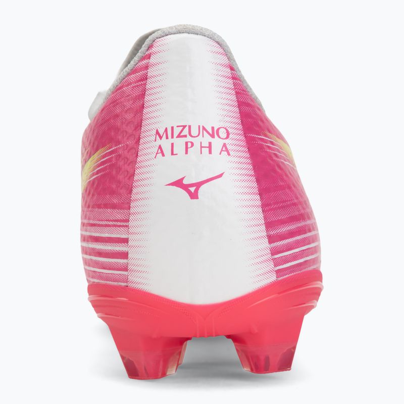 Vaikiški futbolo batai Mizuno Alfa III Select Jr FG white/fuchsia purple 6