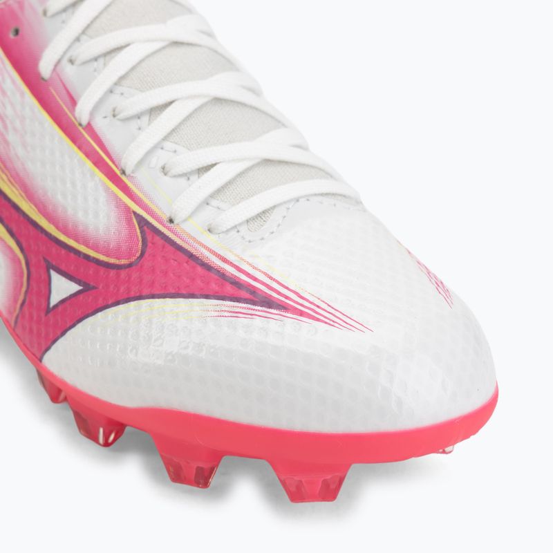 Vaikiški futbolo batai Mizuno Alfa III Select Jr FG white/fuchsia purple 7