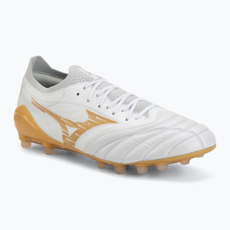 Futbolo bateliai Mizuno Morelia Neo IV Beta Elite AG white/mp gold/cool gray 3c