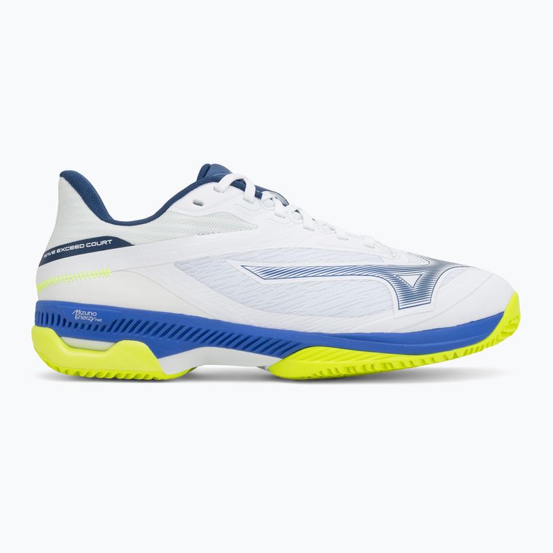 Teniso batai Mizuno Wave Exceed Court CC white/dazzling blue/lightning 2