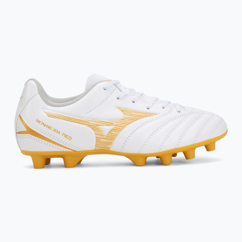 Vaikiški futbolo bateliai Mizuno Monarcida Neo III Select FG white/mp gold 2