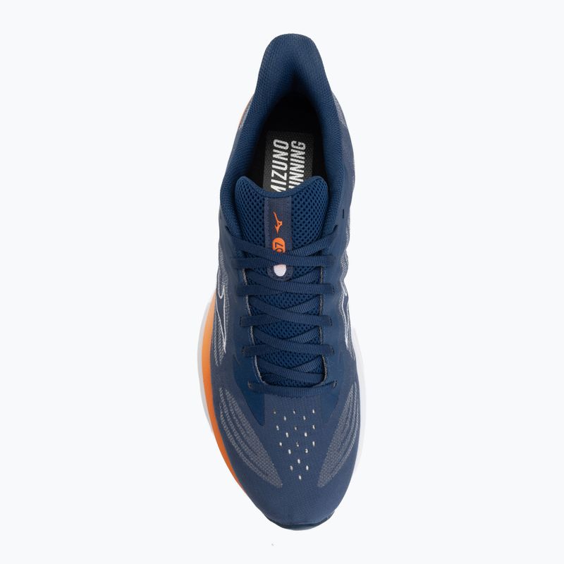 Vyriški bėgimo batai Mizuno Wave Skyrise 7 estate blue/white/coral rose 5