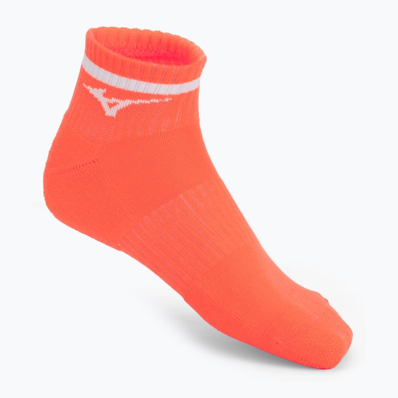 Kojinės Mizuno Training With Line white/cloudspace/lava orange 4