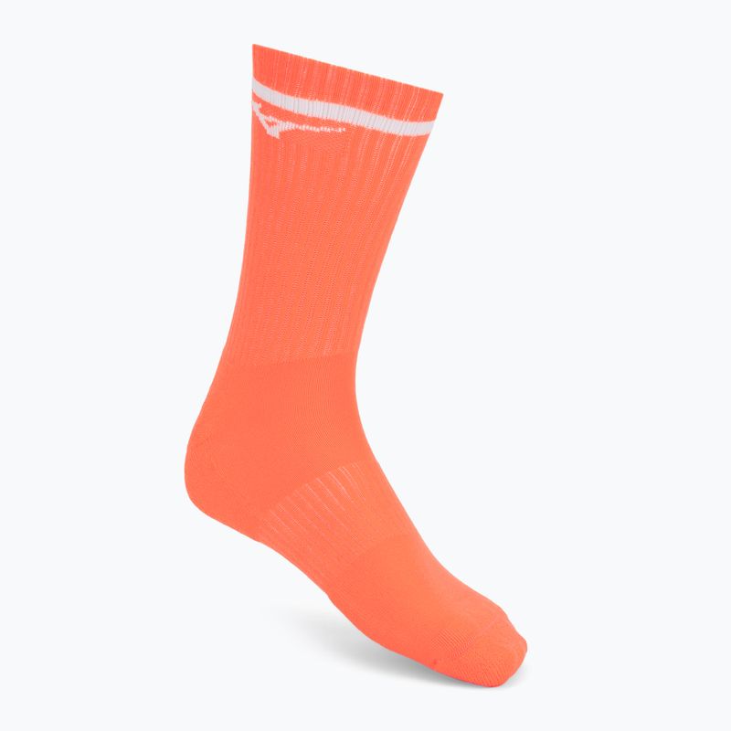 Kojinės Mizuno Training With Line white/cloudspace/lava orange 4