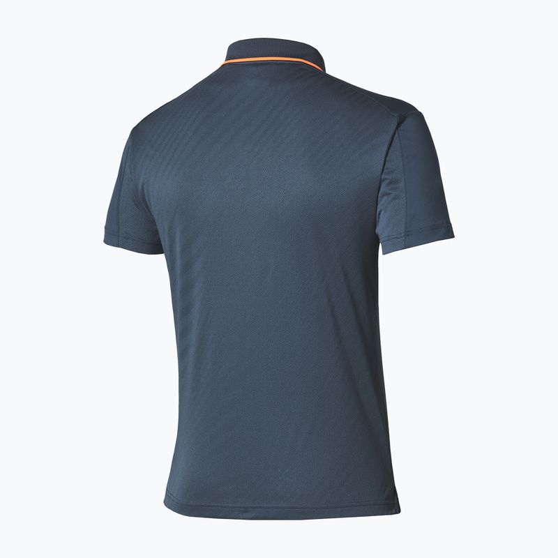 Vyriški teniso marškinėliai Mizuno Tennis Short Sleeve Polo insigna blue 2