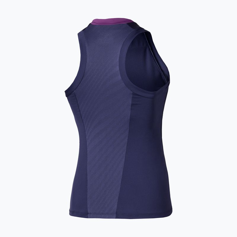 Moteriški teniso marškinėliai Mizuno Tennis Tank beacon blue 2