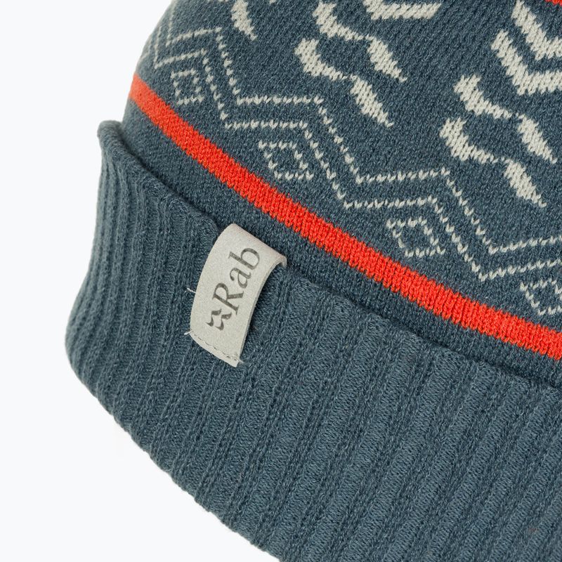 Rab Khroma Bobble orion blue/red grapefruit žieminė kepurė 4