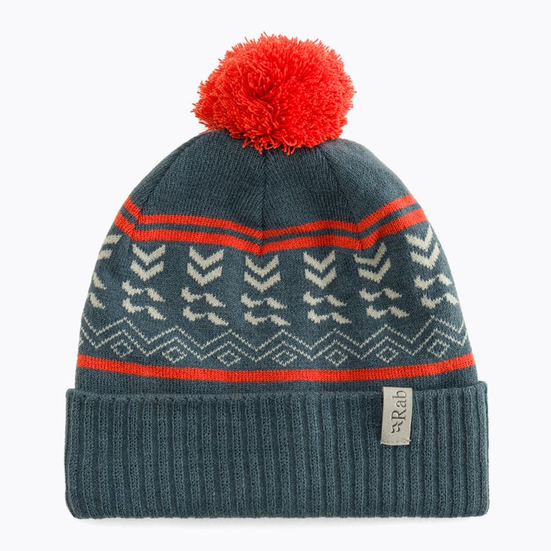 Rab Khroma Bobble orion blue/red grapefruit žieminė kepurė 5