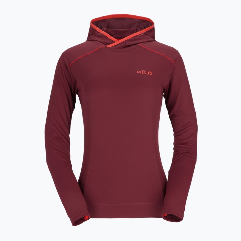 Moteriškas žygio džemperis Rab Force Hoody deep heather 5