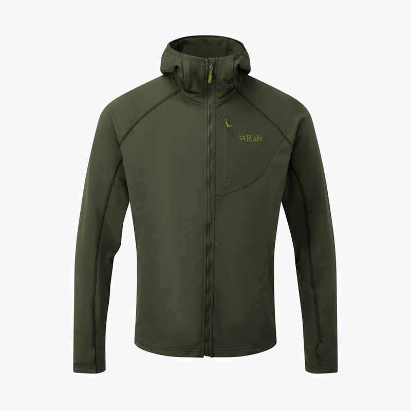 Vyriškas džemperis su gobtuvu Rab Superflux Hoody army QFE-89 2