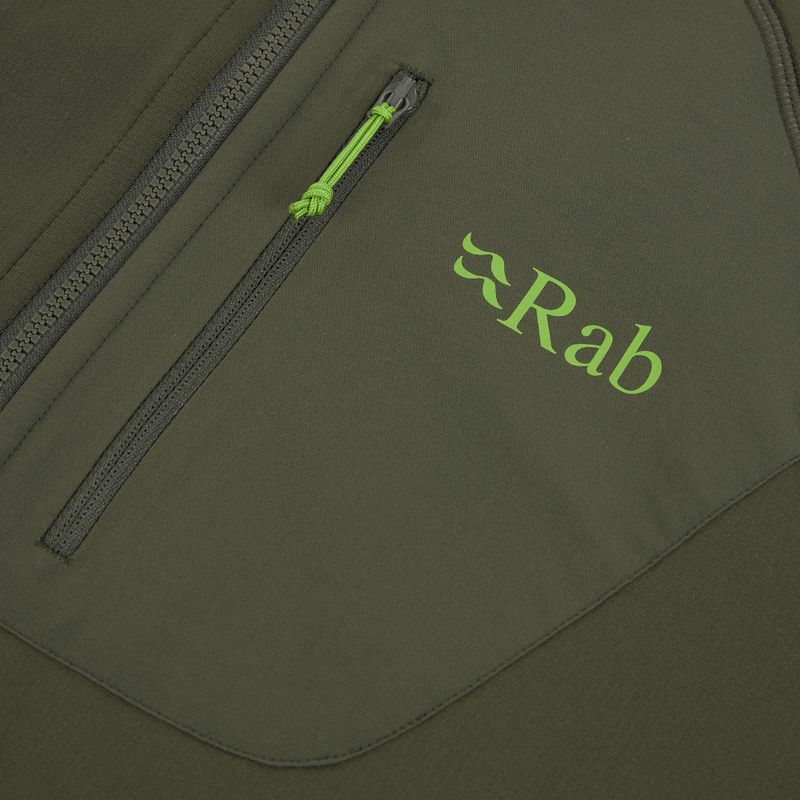 Vyriškas džemperis su gobtuvu Rab Superflux Hoody army QFE-89 3