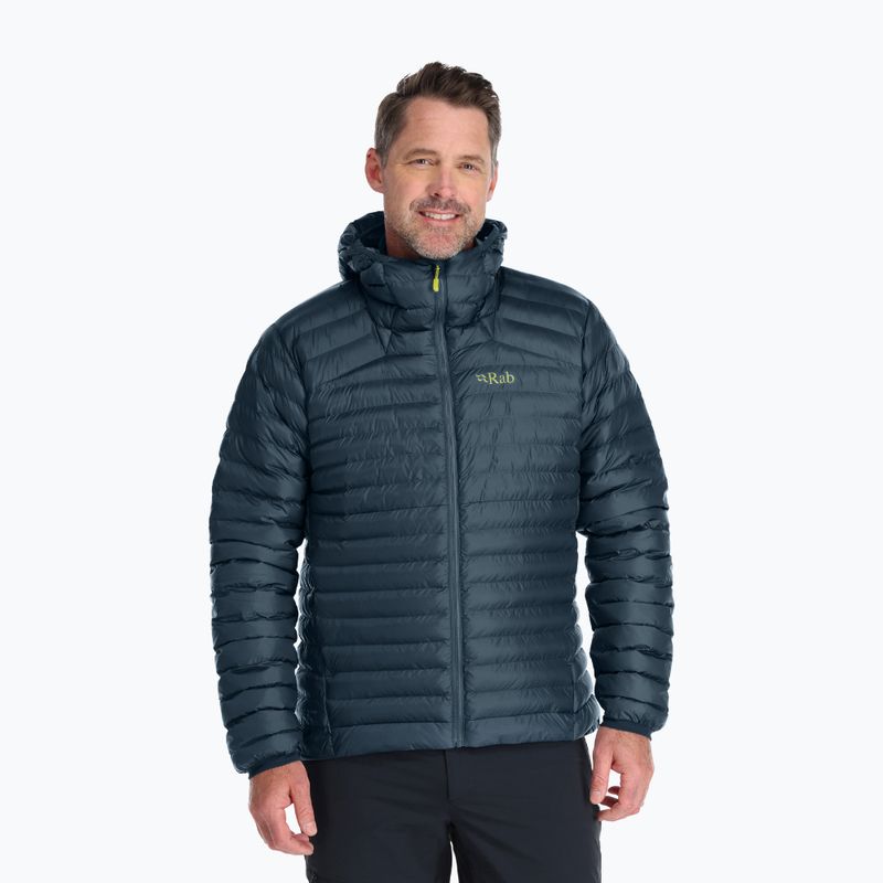 Rab Cirrus Alpine vyriška pūkinė striukė mėlyna QIO-59